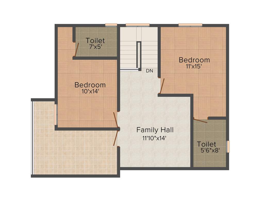 Peninsula Solitaire (3BHK+3T (1,945 sq ft) 1945 sq ft)