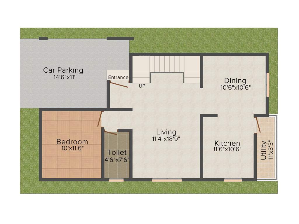 Peninsula Solitaire (3BHK+3T (1,881 sq ft) 1881 sq ft)