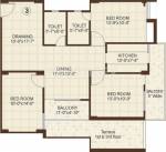 Floor Plan (3BHK+2T (1,490 sq ft) 1490 sq ft) Vasundhara Homes Le Grassia Floor Plan (3BHK+2T (1,490 sq ft) 1490 sq ft)