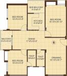 Floor Plan (3BHK+2T (1,625 sq ft) 1625 sq ft) Vasundhara Homes Le Grassia Floor Plan (3BHK+2T (1,625 sq ft) 1625 sq ft)