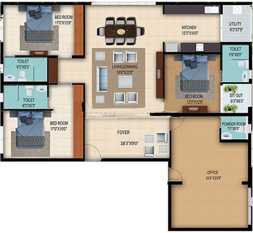  park west Floor Plan Floor Plan