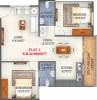 SV Nest (2BHK+2T (960 sq ft) 960 sq ft)