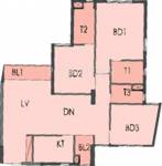 South City South City (3BHK+3T (1,583 sq ft) 1583 sq ft)