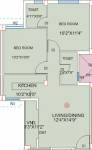 Eden Group Tolly Greenwood (2BHK+2T (905 sq ft) 905 sq ft)