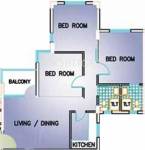 South City Garden (3BHK+2T (1,050 sq ft) 1050 sq ft)