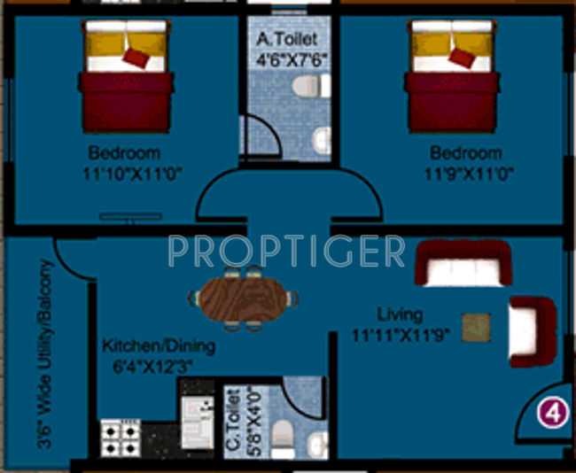 DS Silver Nest (2BHK+2T (870 sq ft) 870 sq ft) DS Silver Nest (2BHK+2T (870 sq ft) 870 sq ft)