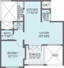 Paranjape Abhiruchi Parisar (1BHK+1T (625 sq ft) 625 sq ft) Paranjape Abhiruchi Parisar (1BHK+1T (625 sq ft) 625 sq ft)
