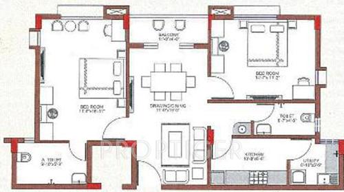 Dream Sai Ashraya (2BHK+2T (1,220 sq ft) 1220 sq ft) Dream Sai Ashraya (2BHK+2T (1,220 sq ft) 1220 sq ft)