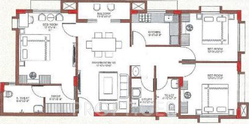 Dream Sai Ashraya (3BHK+3T (1,389 sq ft) 1389 sq ft) Dream Sai Ashraya (3BHK+3T (1,389 sq ft) 1389 sq ft)