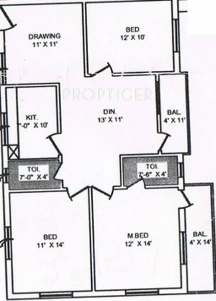 Excellent Jaganath Palace (3BHK+2T (1,400 sq ft) 1400 sq ft) Excellent Jaganath Palace (3BHK+2T (1,400 sq ft) 1400 sq ft)