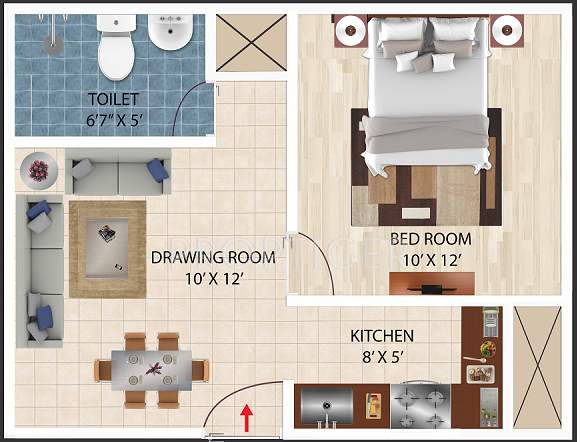 AKH Royal Apartment (1BHK+1T (470 sq ft) 470 sq ft)