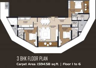 Tridhaatu Aranya (3BHK+3T (1,595 sq ft) 1595 sq ft) Tridhaatu Aranya (3BHK+3T (1,595 sq ft) 1595 sq ft)