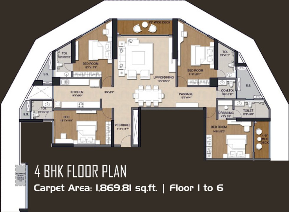 Tridhaatu Aranya (4BHK+5T (1,870 sq ft) 1870 sq ft)