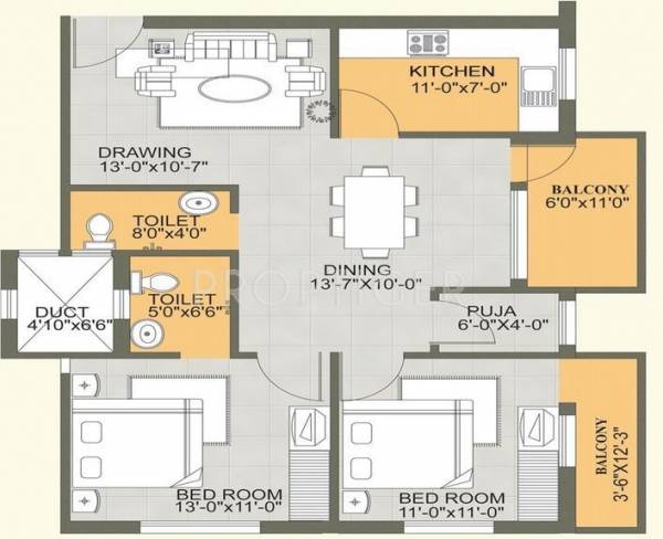 Skyline Sky Tower (2BHK+2T (1,122 sq ft) 1122 sq ft) Skyline Sky Tower (2BHK+2T (1,122 sq ft) 1122 sq ft)