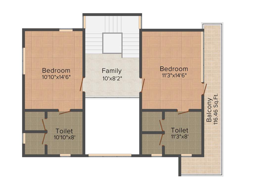 Shravanthi Oakridge (4BHK+4T (2,503 sq ft) 2503 sq ft)