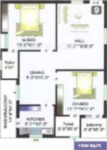 Sreemitra Heights (2BHK+2T (1,100 sq ft) 1100 sq ft) Sreemitra Heights (2BHK+2T (1,100 sq ft) 1100 sq ft)