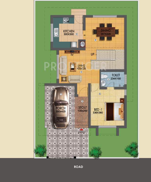 Chevron East Wind Villas (3BHK+3T (1,568 sq ft) 1568 sq ft)