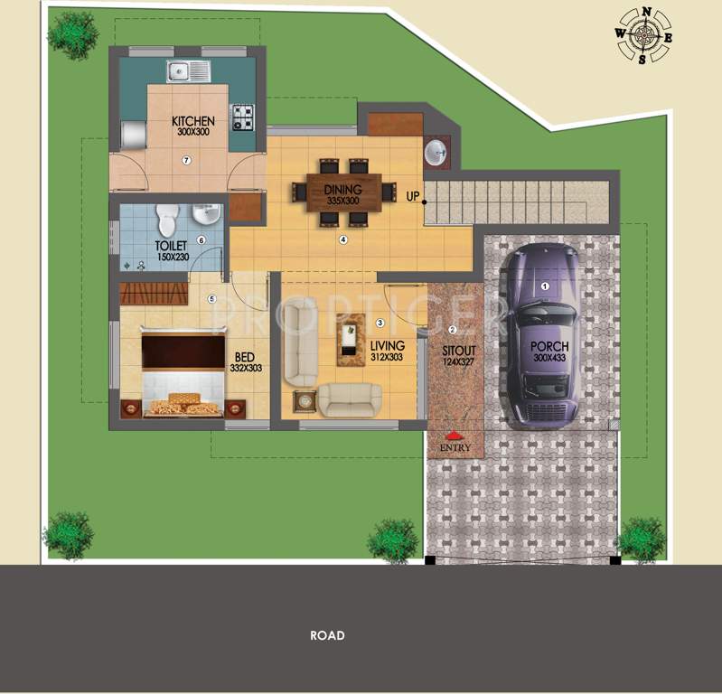 Chevron East Wind Villas (3BHK+3T (1,537 sq ft) 1537 sq ft)