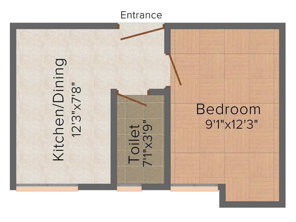 Raghuvar Residency (1BHK+1T (438 sq ft) 438 sq ft)