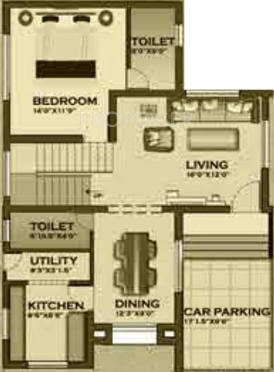 VIP Asheville (3BHK+4T (1,834 sq ft) 1834 sq ft)