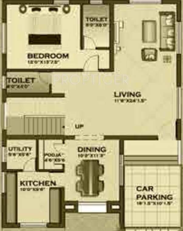 VIP Asheville (4BHK+5T (2,421 sq ft) + Pooja Room 2421 sq ft)