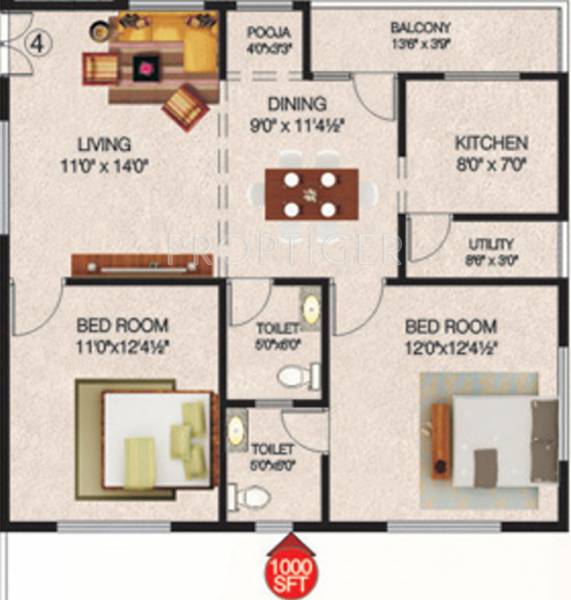 Navya NuSymphony (2BHK+2T (1,000 sq ft) + Pooja Room 1000 sq ft) Navya NuSymphony (2BHK+2T (1,000 sq ft) + Pooja Room 1000 sq ft)