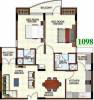 Sowparnika Shirdi Towers Phase I (2BHK+2T (1,098 sq ft) 1098 sq ft)