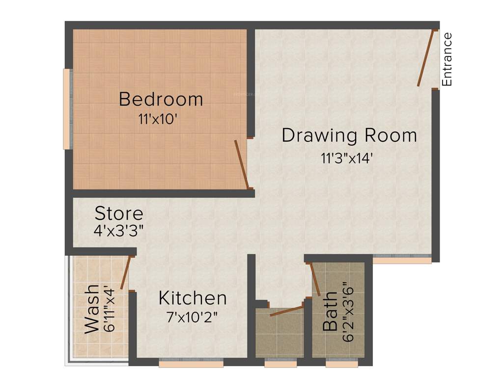 Savaliya Krish Exotica (1BHK+1T (711 sq ft) 711 sq ft)