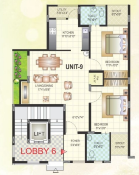 dhaaruni-residences Floor Plan Floor Plan