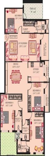 Ridhi Shree Sai Ashray (4BHK+4T (1,737 sq ft) 1737 sq ft)