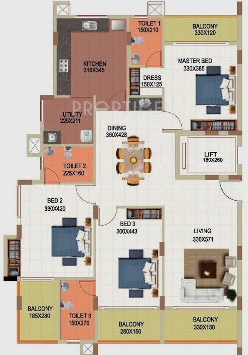Sowparnika Bhavani (3BHK+3T (2,025 sq ft) 2025 sq ft)