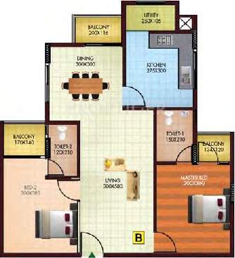 Sowparnika Vaishnavam (2BHK+2T (1,130 sq ft) 1130 sq ft)