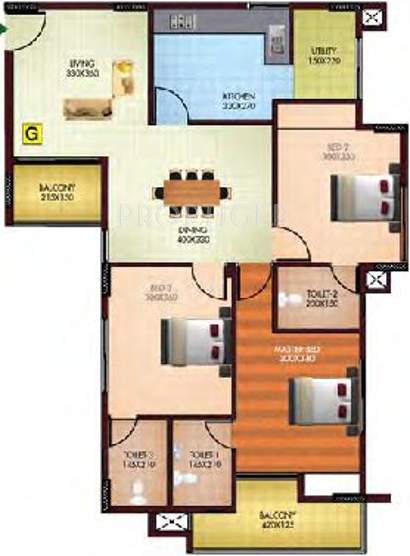 Sowparnika Vaishnavam (3BHK+3T (1,290 sq ft) 1290 sq ft)