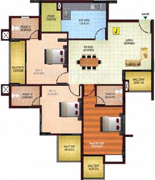 Sowparnika Vaishnavam (3BHK+3T (1,500 sq ft) 1500 sq ft)