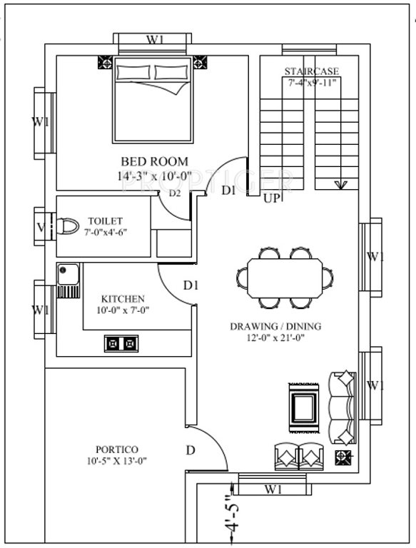 Intellex Imperia (3BHK+3T (1,575 sq ft) + Study Room 1575 sq ft)