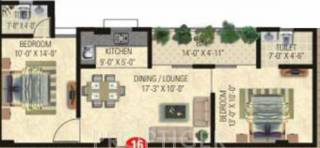 Vardhman Horizon (2BHK+2T (901 sq ft) 901 sq ft)