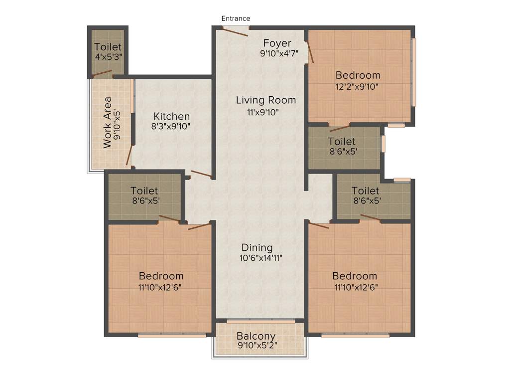 Heera The Nature (3BHK+4T (1,465 sq ft) 1465 sq ft)