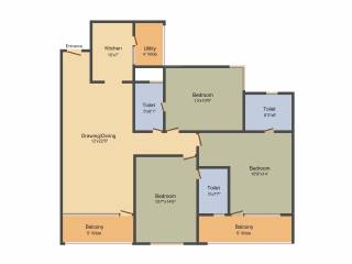 Omaxe Riyaasat (3BHK+3T (1,675 sq ft) 1675 sq ft) Omaxe Riyaasat (3BHK+3T (1,675 sq ft) 1675 sq ft)