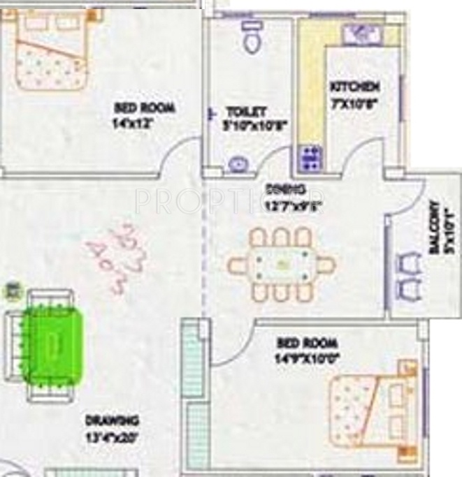 Ridhi Bhagwati Sai (2BHK+1T (1,215 sq ft) 1215 sq ft) Ridhi Bhagwati Sai (2BHK+1T (1,215 sq ft) 1215 sq ft)