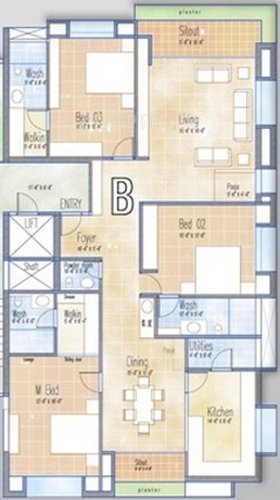 Vinayagar Evenue (3BHK+3T (2,495 sq ft) 2495 sq ft)