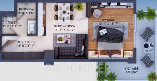 Viridian WTC Riverside Residences (1BHK+1T (910 sq ft) 910 sq ft) Viridian WTC Riverside Residences (1BHK+1T (910 sq ft) 910 sq ft)