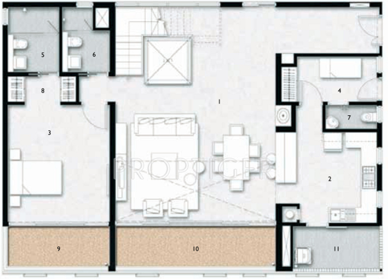 Aliens Space Station Township (4BHK+6T (7,674 sq ft) + Servant Room 7674 sq ft)