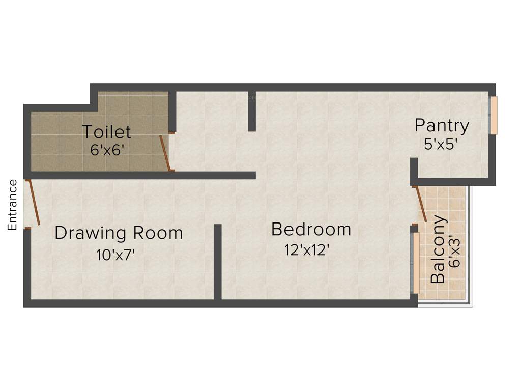 Polaars Royal Enclave (1BHK+1T (350 sq ft) 350 sq ft)