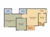 Provident Rays of Dawn (2BHK+2T (883 sq ft) 883 sq ft)