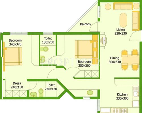 Flairalliance Trine Phase I (2BHK+2T (1,230 sq ft) 1230 sq ft) Flairalliance Trine Phase I (2BHK+2T (1,230 sq ft) 1230 sq ft)
