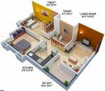 Bagad Shree Balaji Heights (2BHK+2T (835 sq ft) 835 sq ft)