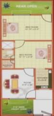Floor Plan (2BHK+1T (510 sq ft) 510 sq ft) J R Coloniser Cottage Floor Plan (2BHK+1T (510 sq ft) 510 sq ft)