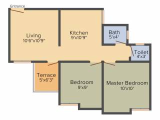 Unicon Nakshatra (2BHK+1T (660 sq ft) 660 sq ft) Unicon Nakshatra (2BHK+1T (660 sq ft) 660 sq ft)