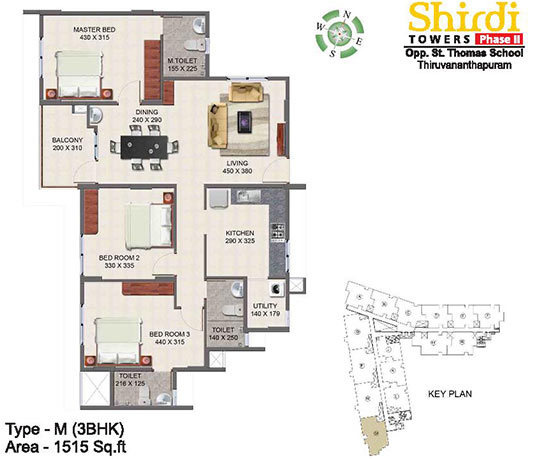 Sowparnika Shirdi Phase II (3BHK+3T (1,515 sq ft) 1515 sq ft) Sowparnika Shirdi Phase II (3BHK+3T (1,515 sq ft) 1515 sq ft)