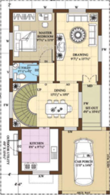 AV Properties India Hill View Residency (3BHK+3T (1,500 sq ft) 1500 sq ft)